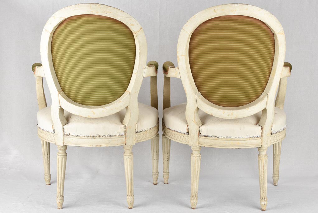 Pair of rustic 19th century French armchairs