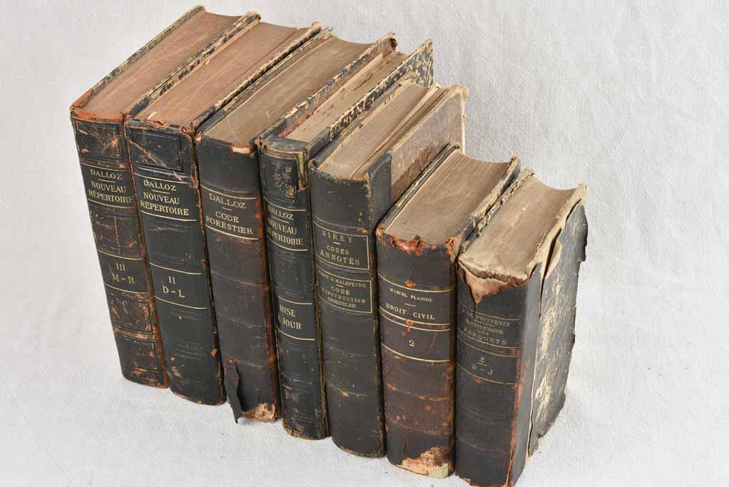 Rustic antique 19th-century French literature