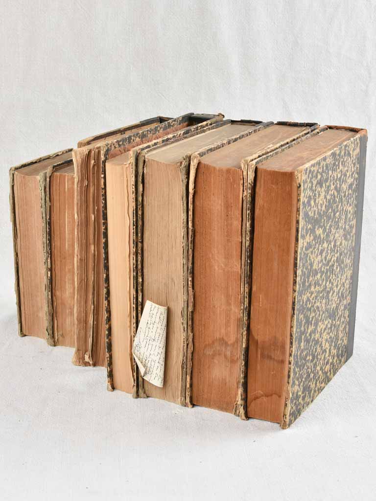 Vintage French rustic Law volumes