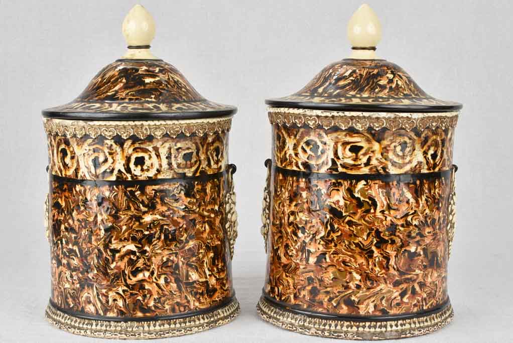 Circa 1860's Pichon Uzes Jars