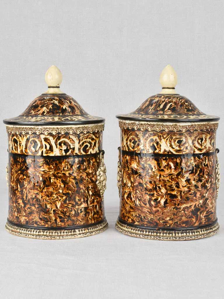 Nineteenth Century Tobacco Ceramic Jars