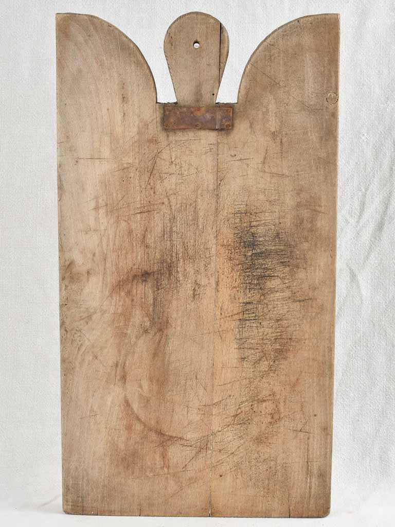 Large antique French cutting board - beechwood - 22"