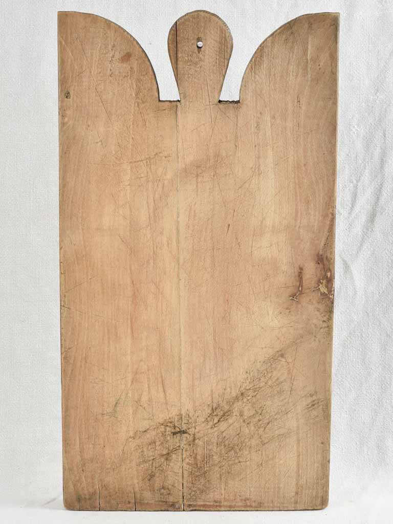 Large antique French cutting board - beechwood - 22"