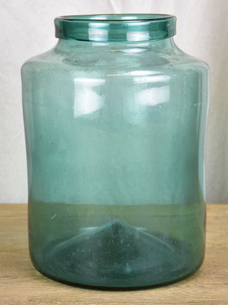Large blown glass preserving jar 12½"