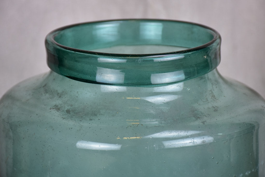 Large blown glass preserving jar 12½"