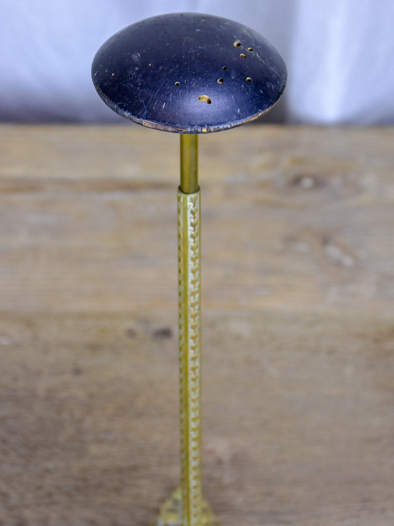 Pair of adjustable antique French hat stands