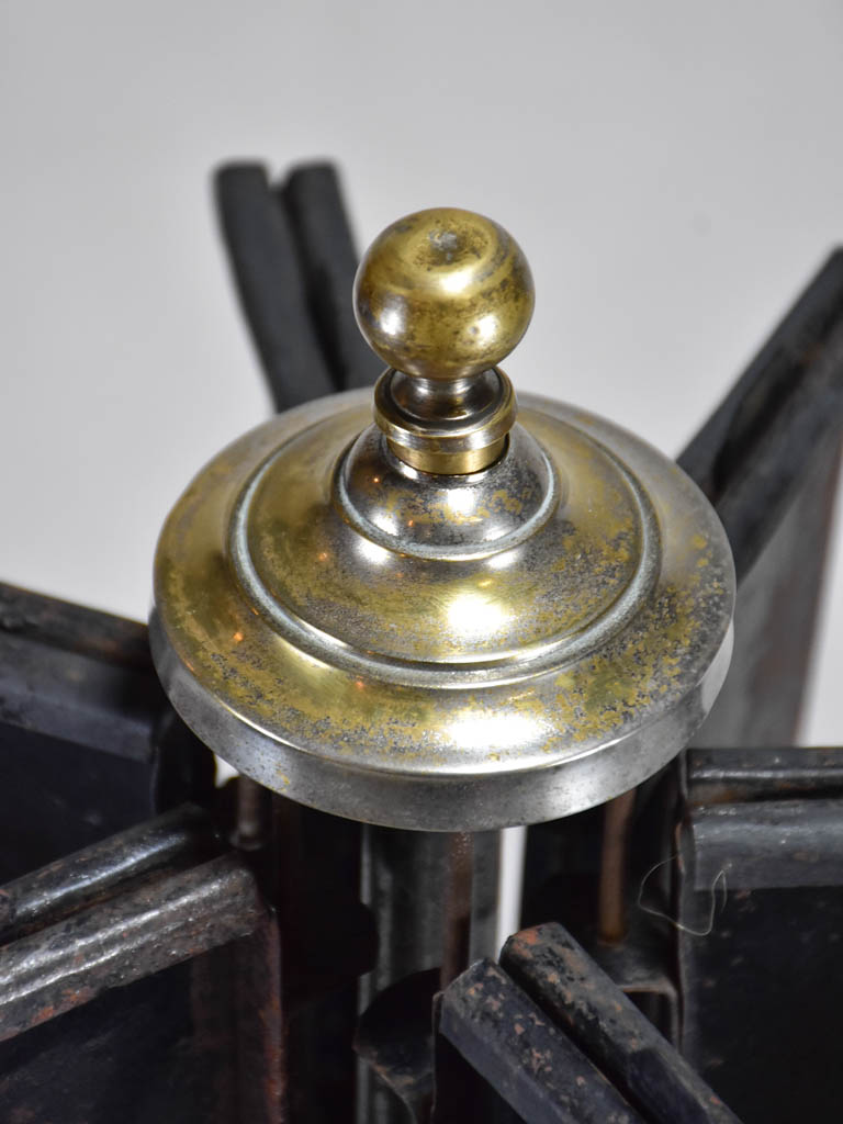 Antique French post card display stand - black 38½"
