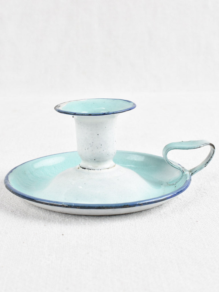 Collection of enamelware - 5 pieces - coffee pots / tureen / candlestick