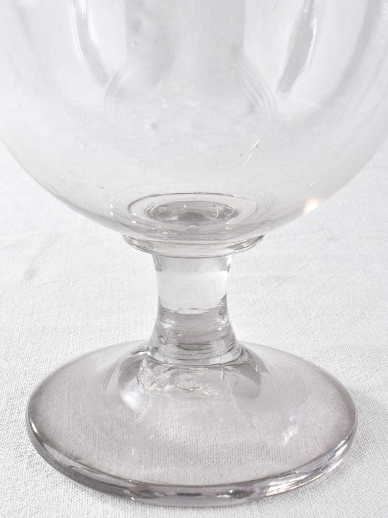 Collection of three lidded blown glass jars 19th century 21¾"