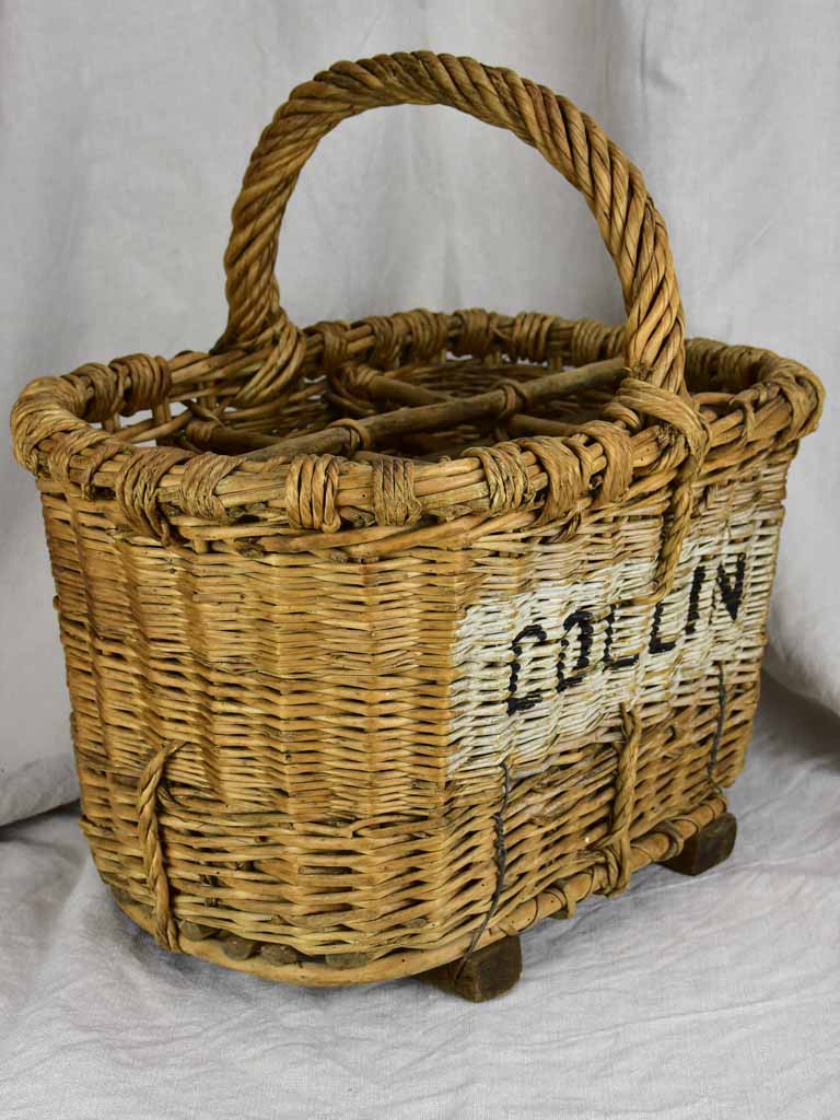 Late 19th Century French basket for bottles - from Champagne