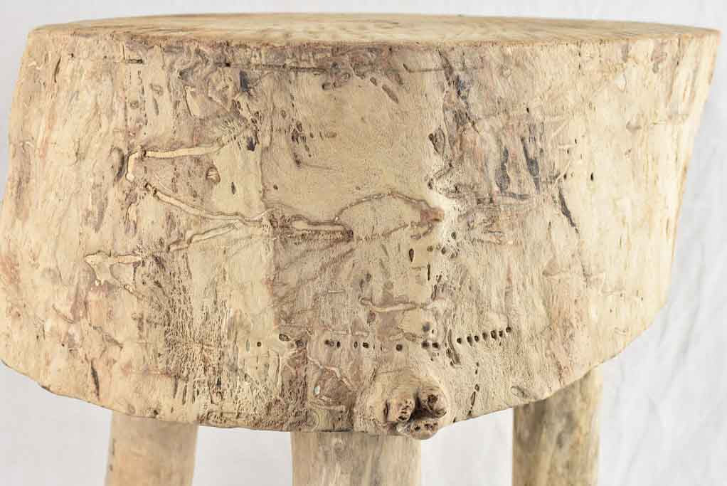 Large Primitive driftwood table / pedestal 26½"