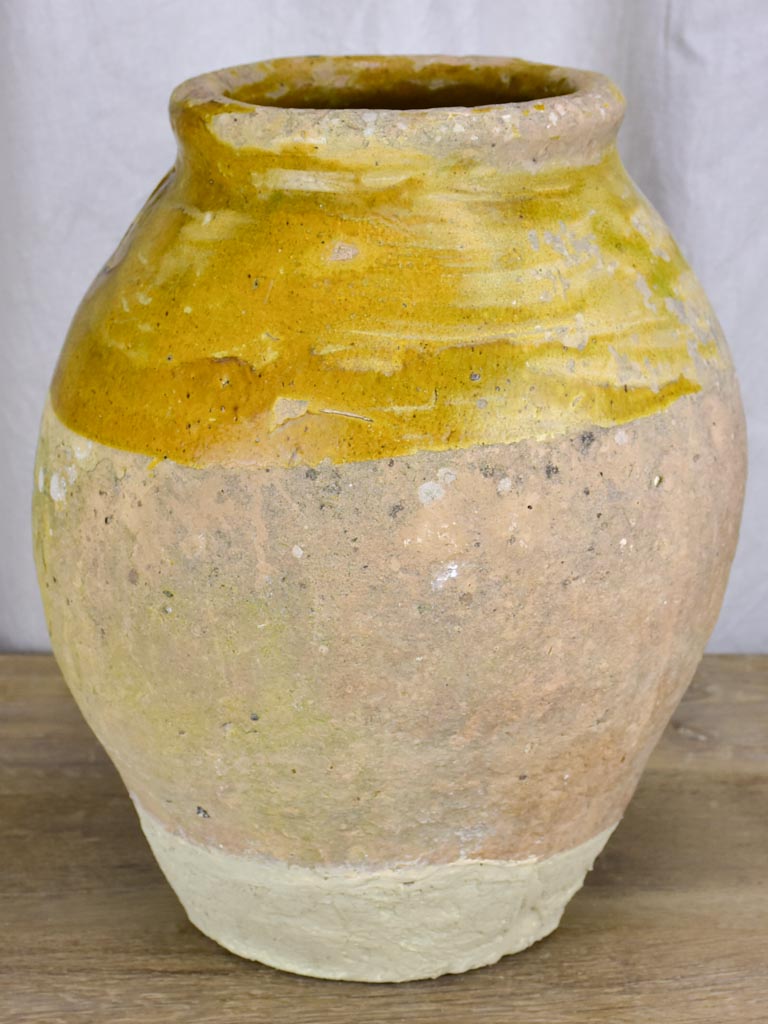 Antique French pot with fleur de lys maker's mark 18½"