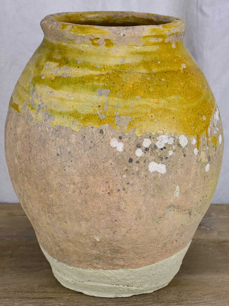 Antique French pot with fleur de lys maker's mark 18½"