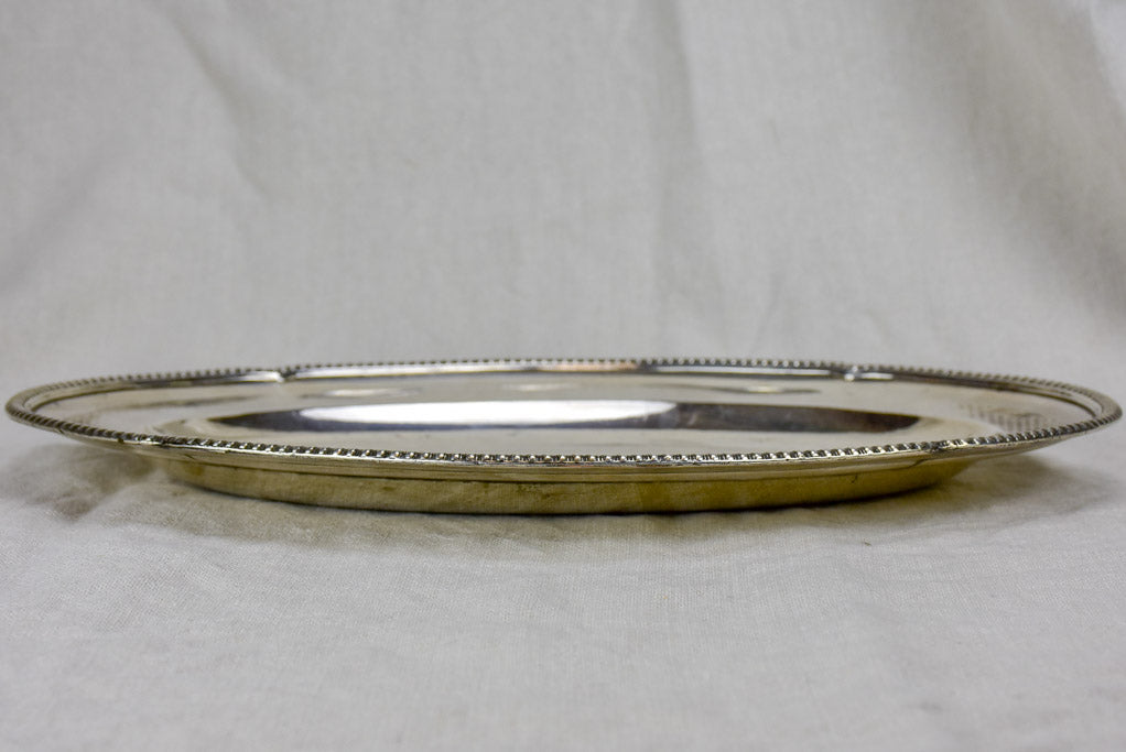 Early 19th Century Old Sheffield oval platter with family crest