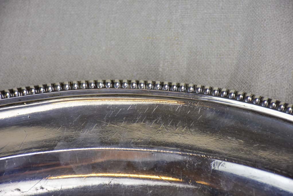 Early 19th Century Old Sheffield oval platter with family crest