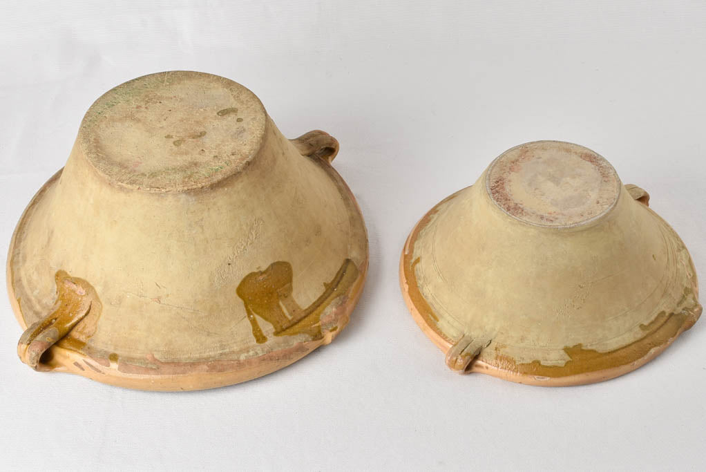 Antique Provençale glazed pottery bowl