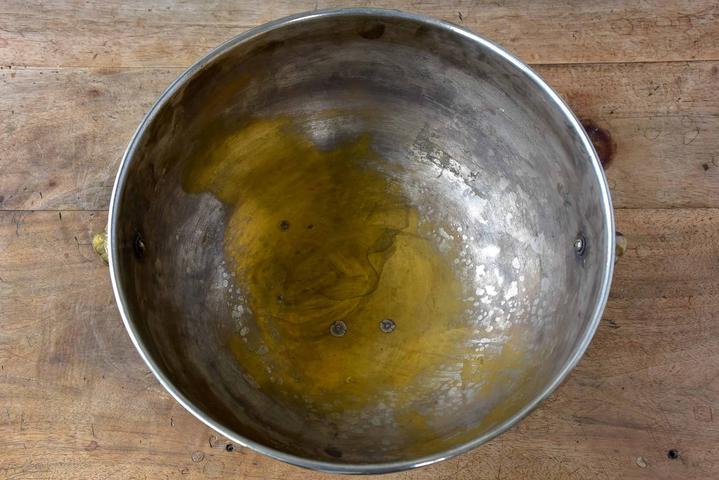 Antique French ice-bucket with lion's head handles