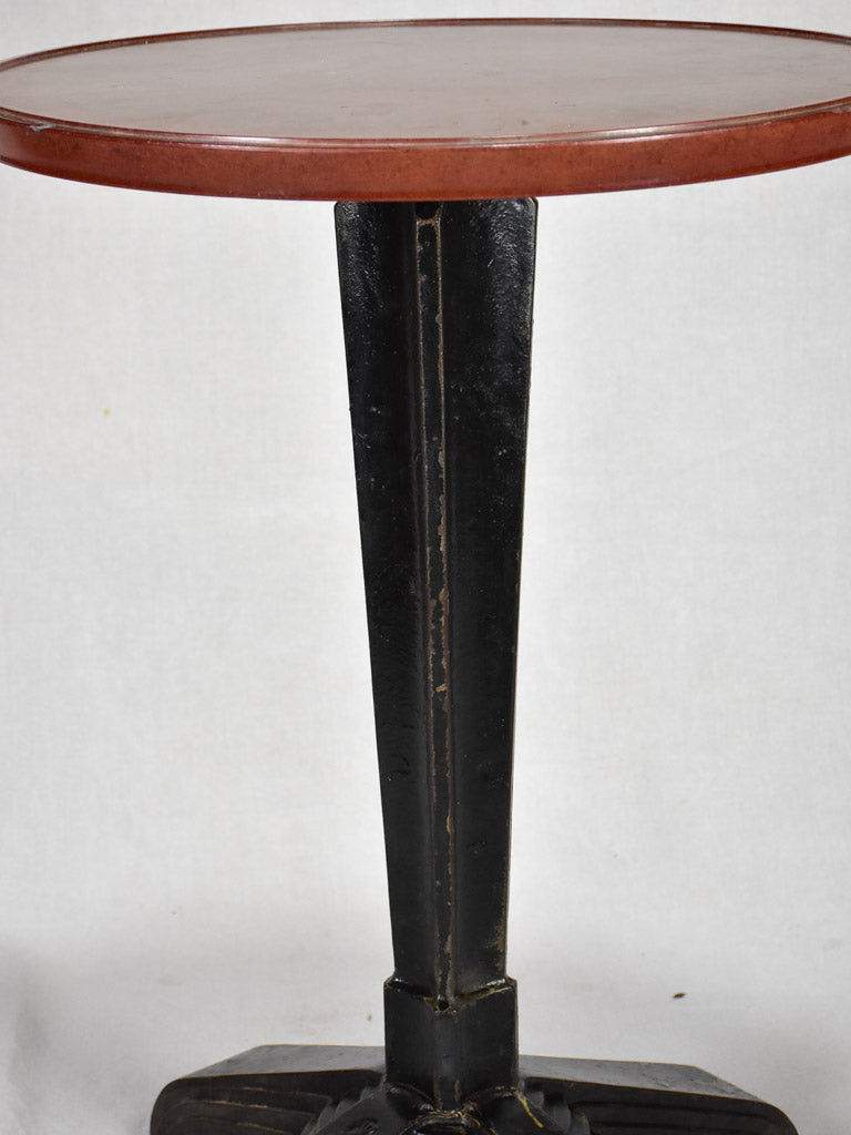 Art Deco bistro table - cast iron and Bakelite