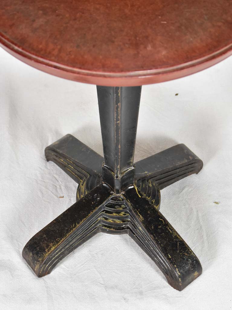 Art Deco bistro table - cast iron and Bakelite
