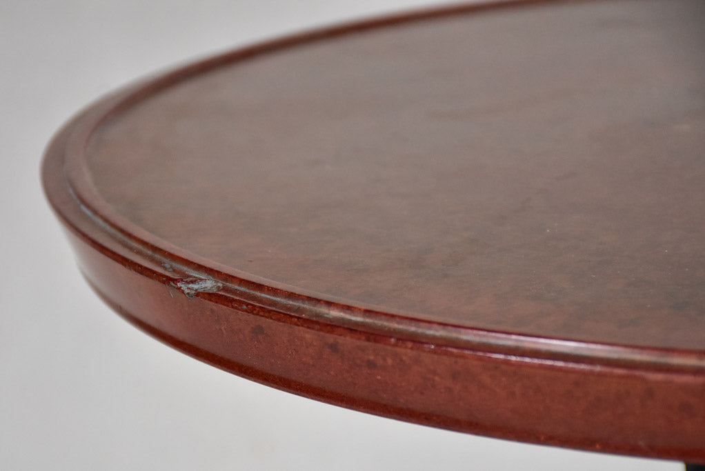 Art Deco bistro table - cast iron and Bakelite