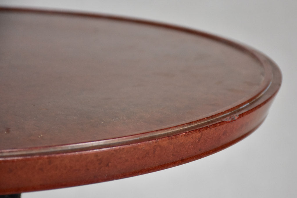 Art Deco bistro table - cast iron and Bakelite