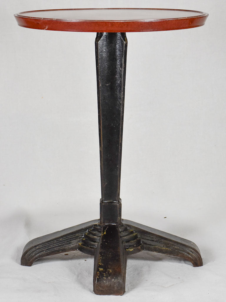 Art Deco bistro table - cast iron and Bakelite