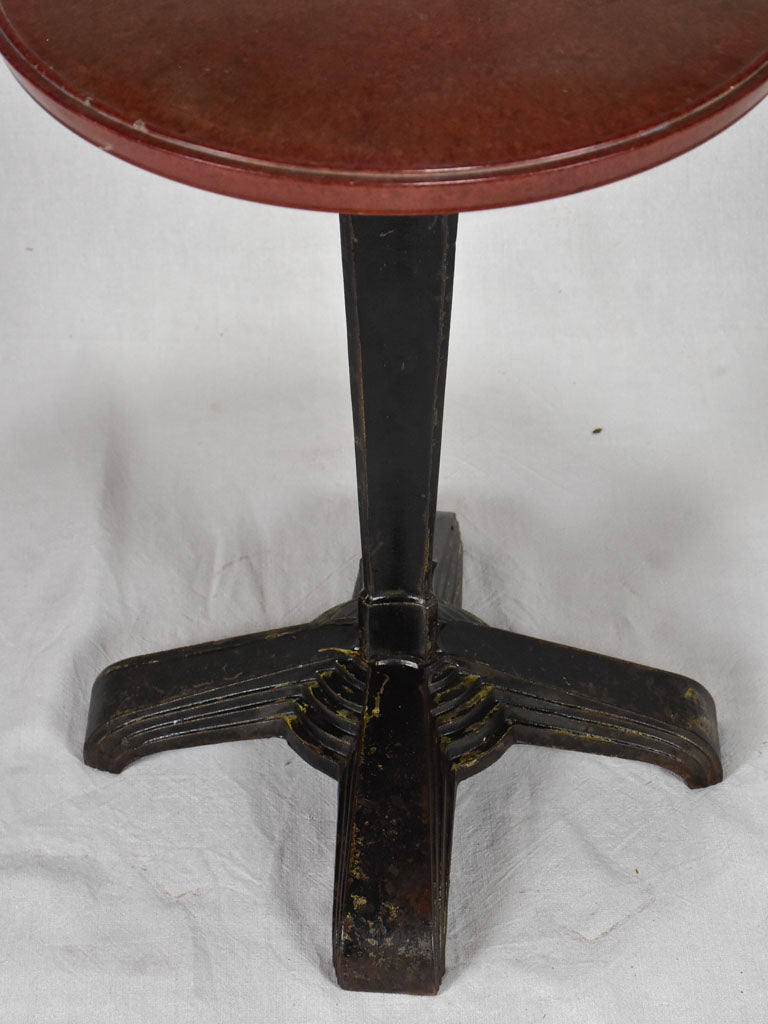 Art Deco bistro table - cast iron and Bakelite