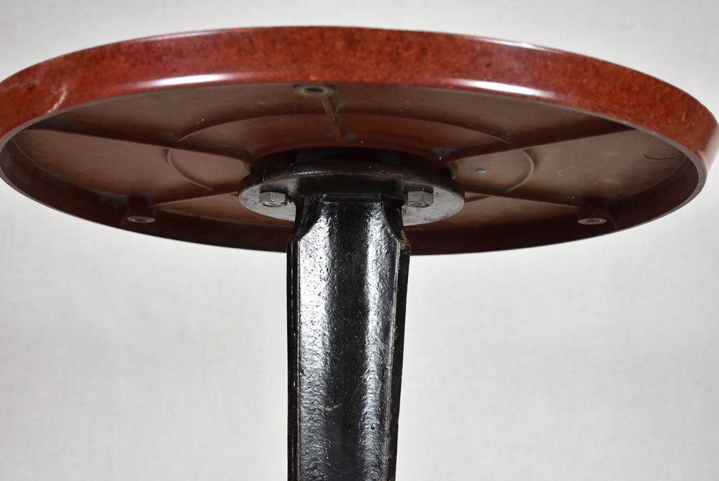 Art Deco bistro table - cast iron and Bakelite