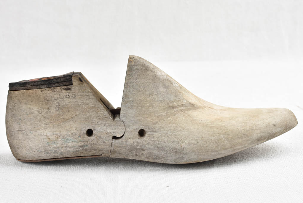 Pair of antique French wooden shoe stays