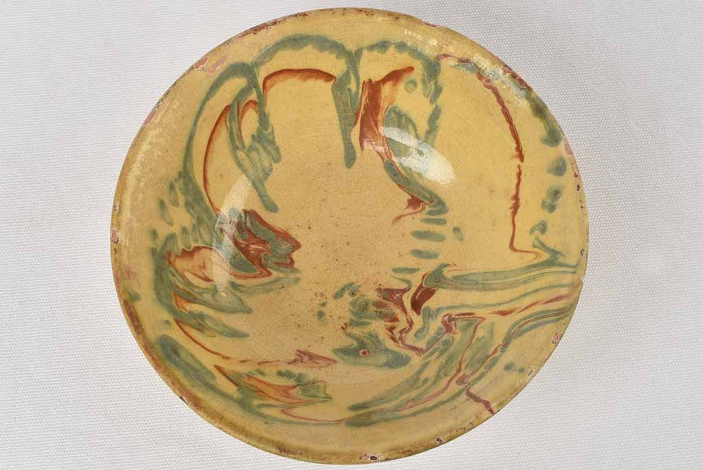 3 marbleized pieces - Jaspé 19th century