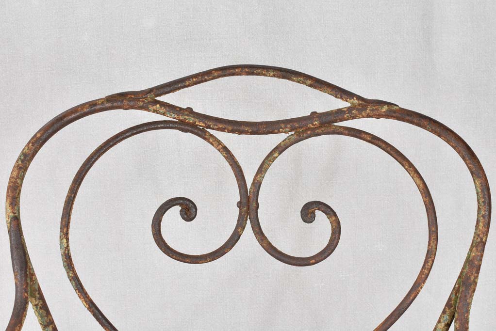 Pair of 19th century garden armchairs