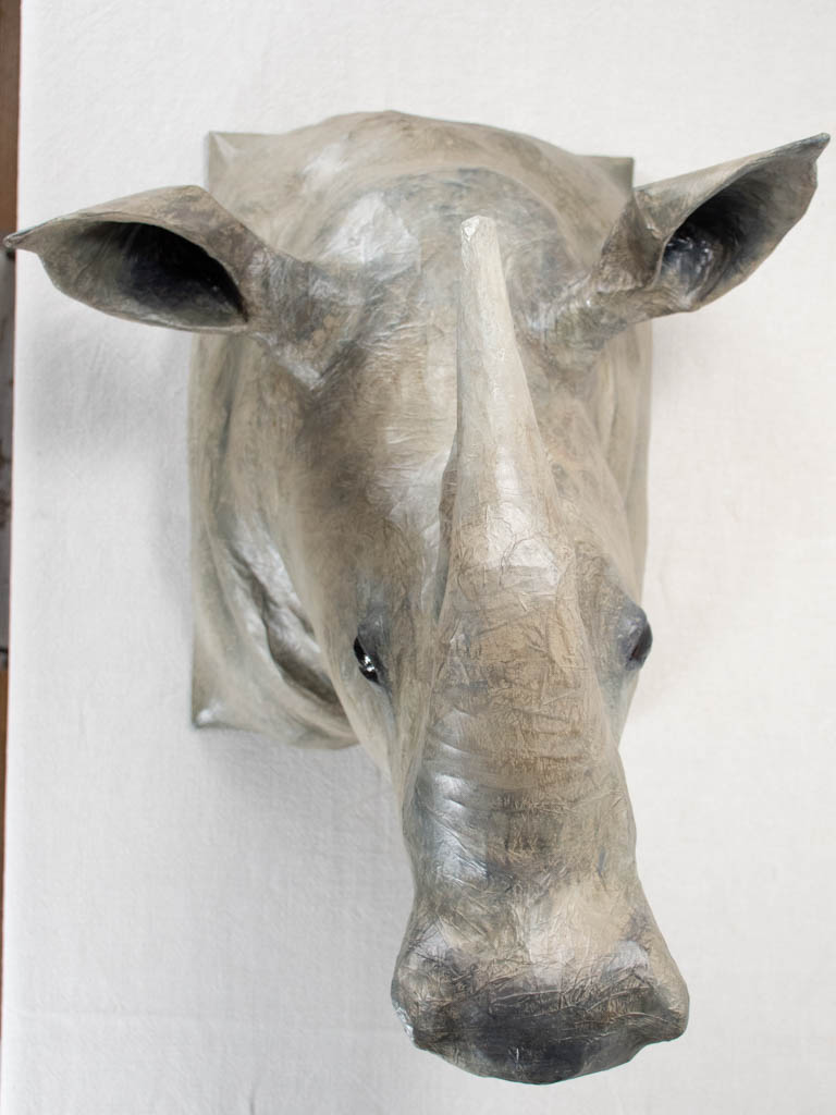 Artisan made papier-mâché elephant head 29¼"