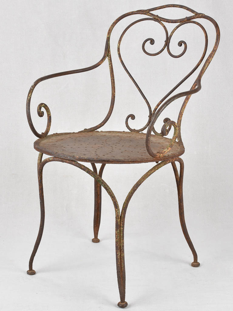 Pair of 19th century garden armchairs
