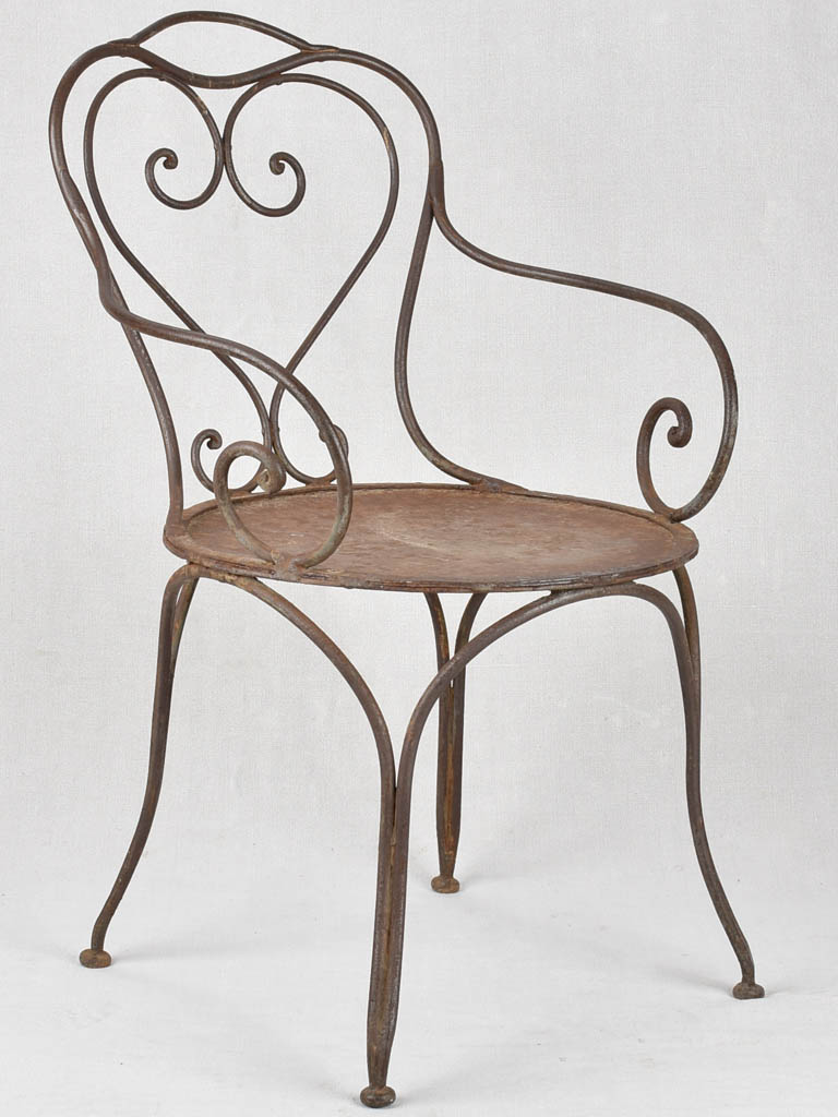 Pair of 19th century garden armchairs