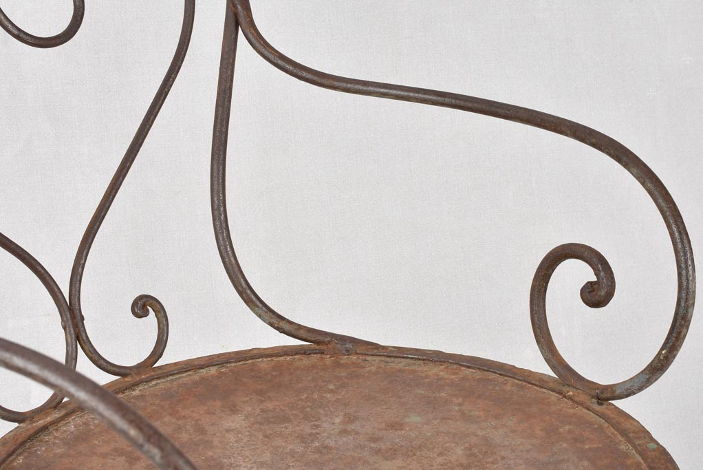 Pair of 19th century garden armchairs