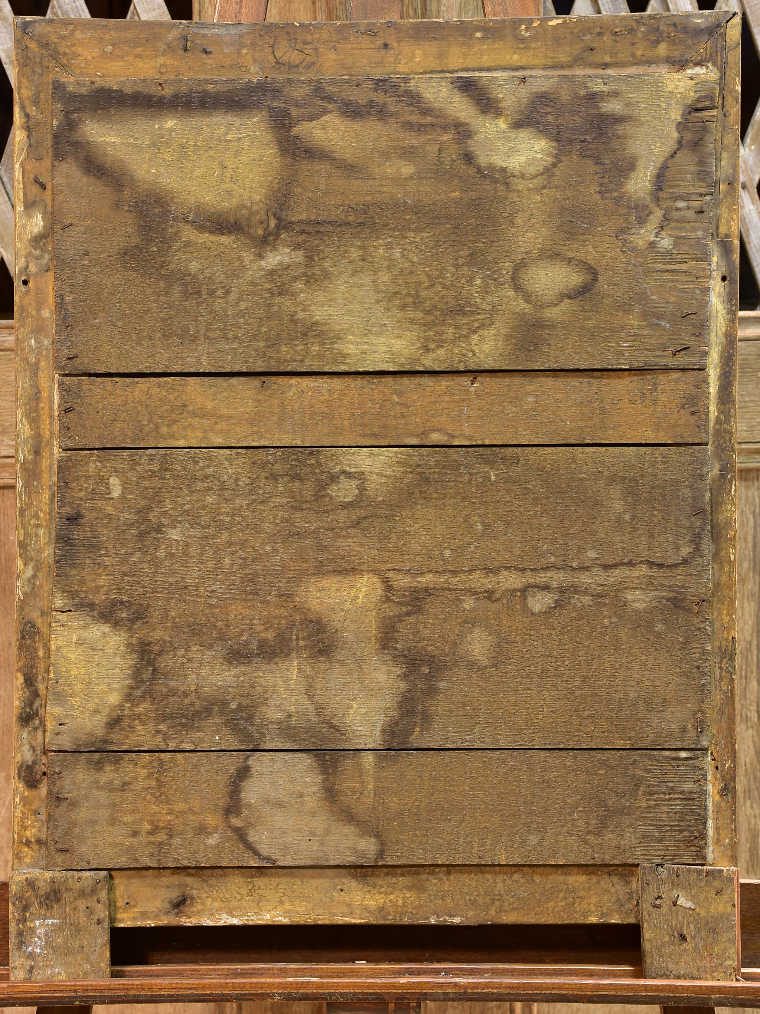 Early 19th century French Restauration mirror with blue patina