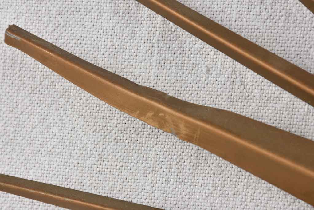 1950s Chaty Vallauris gold sunburst mirror - 19¼"