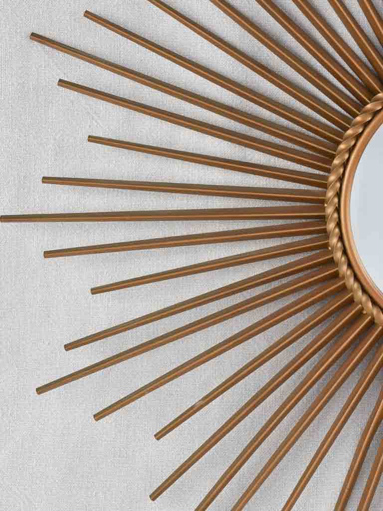Large gold 1950s Chaty Vallauris mirror - 27½"