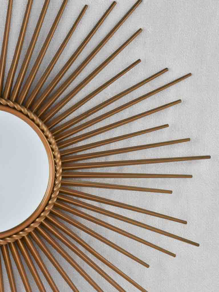 Large gold 1950s Chaty Vallauris mirror - 27½"