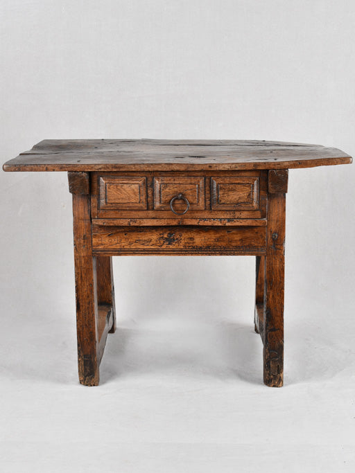 Primitive 17th century side table with drawer 36¼" x 26"