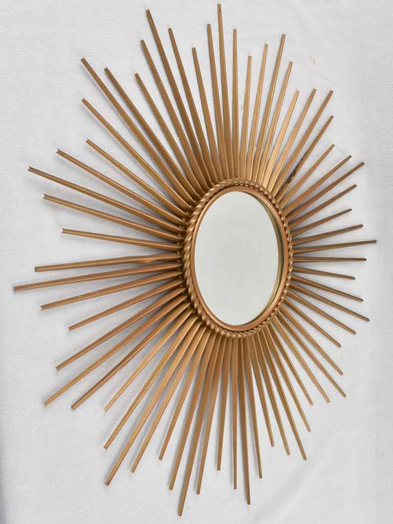 Large gold 1950s Chaty Vallauris mirror - 27½"