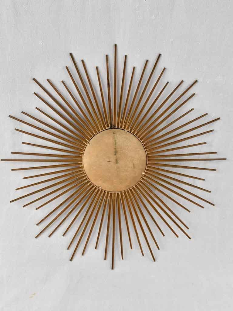 Large gold 1950s Chaty Vallauris mirror - 27½"
