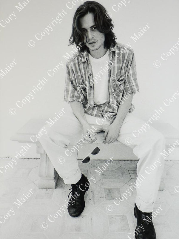 Vintage, Candid Johnny Depp Photograph 1986