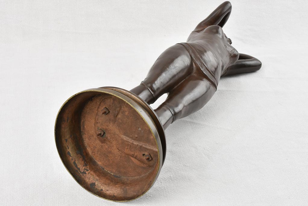 Charming signed Gibert lady sculpture