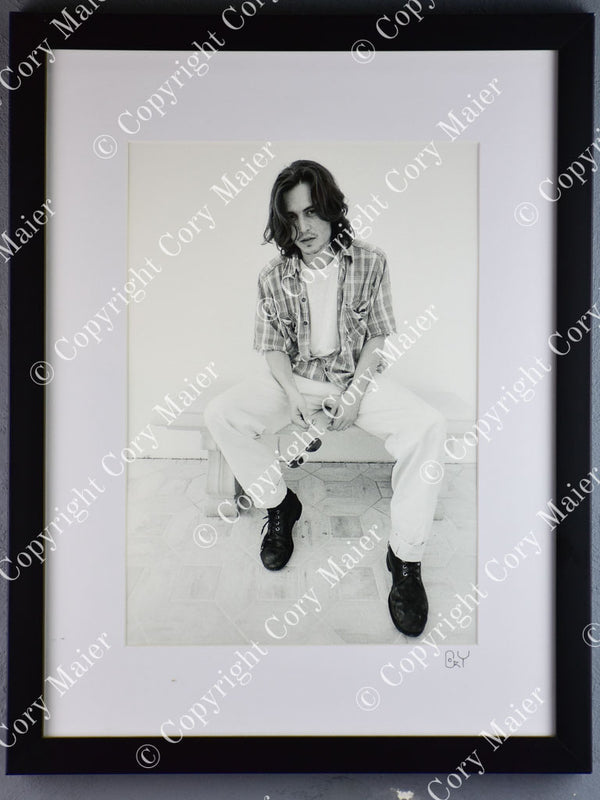 Limited-Edition Black-White Image of Depp