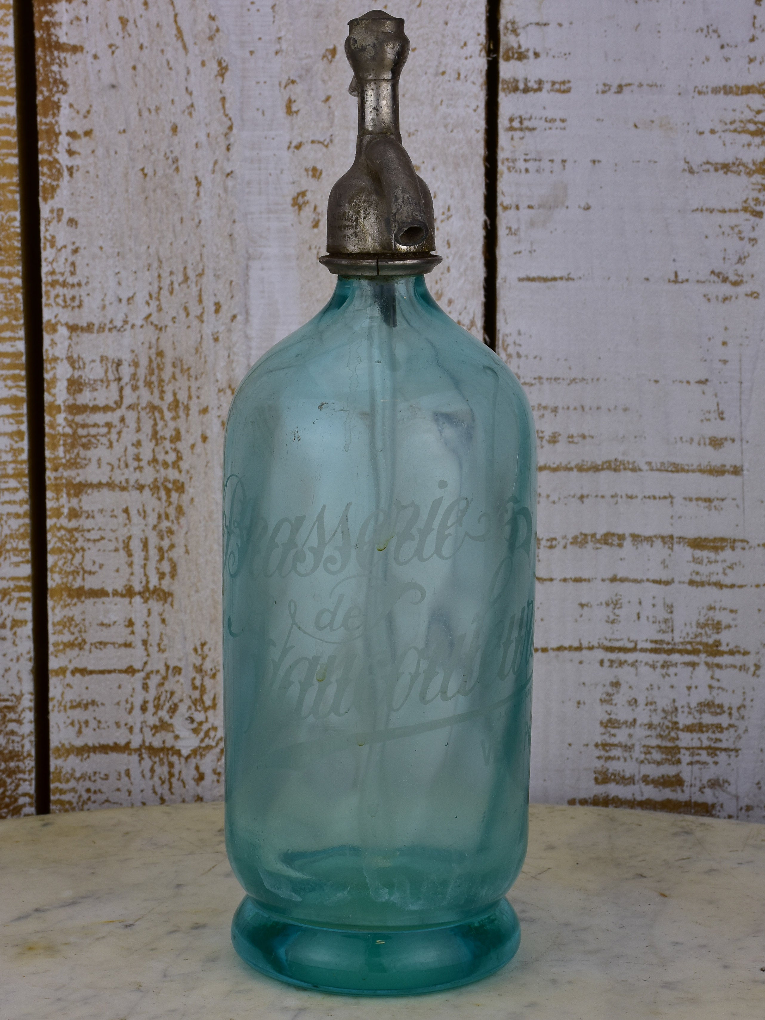 Brasserie Seltzer bottle - turquoise