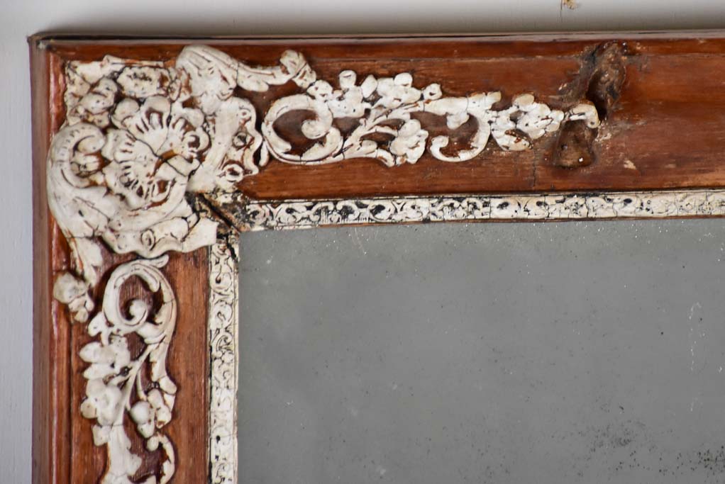 Classic rustic French mirror frame