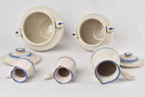 Charming blue white antique ceramics