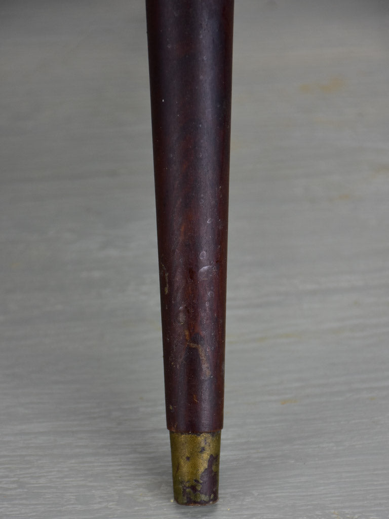 Magazine stand, cane & mahogany, French, (1930-40s)