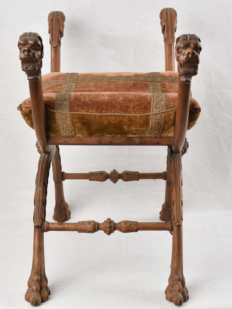 Stunning Antique Beechwood Victorian Stool